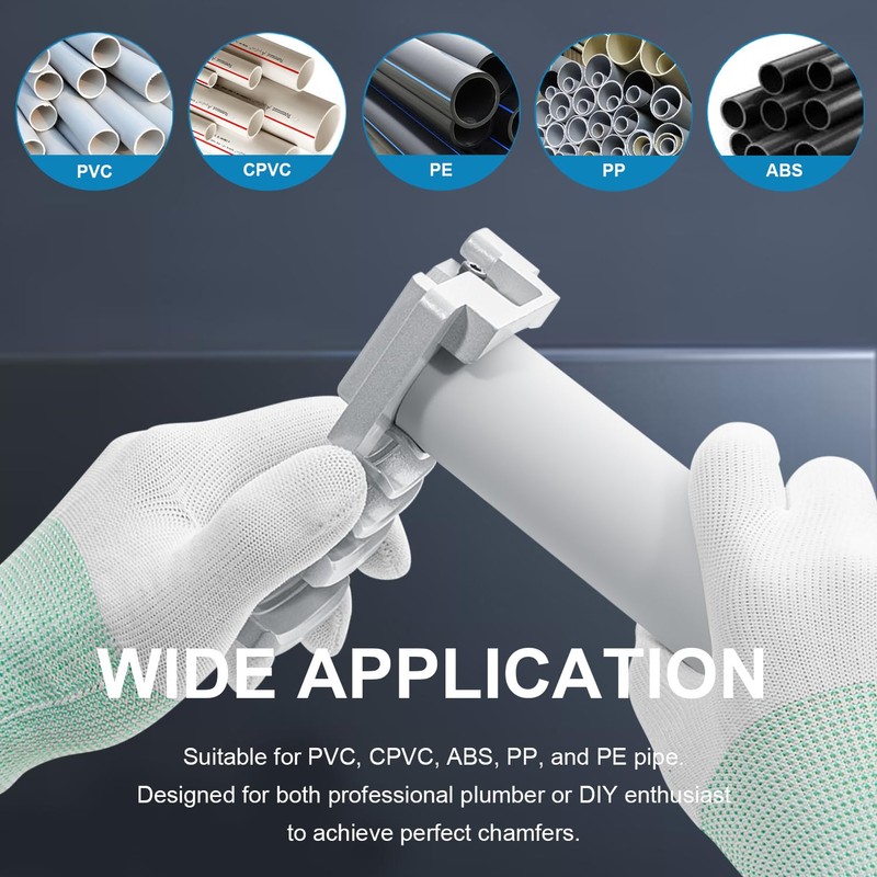 PVC Pipe Chamfer Tool with Sharp Blade for Pipe Burring,