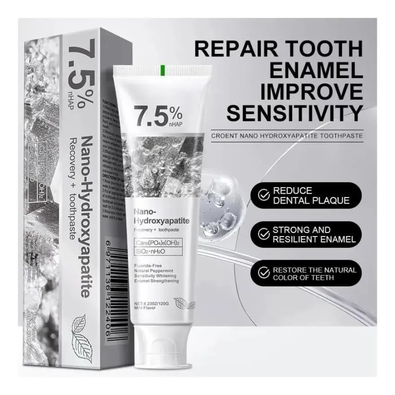 Crema Dental Nano Hidroxiapatita Esmalte Diente Sensibilidad