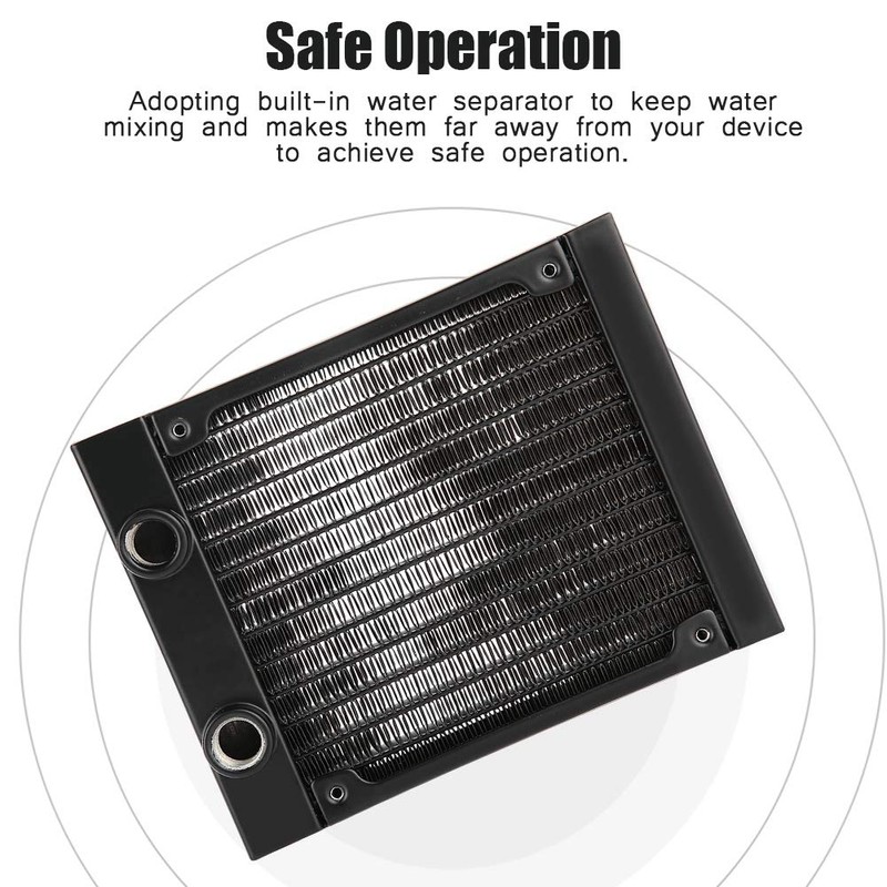 Water Cooling Radiator, Aluminum 12 Pipe Heat Exchanger Radiator with