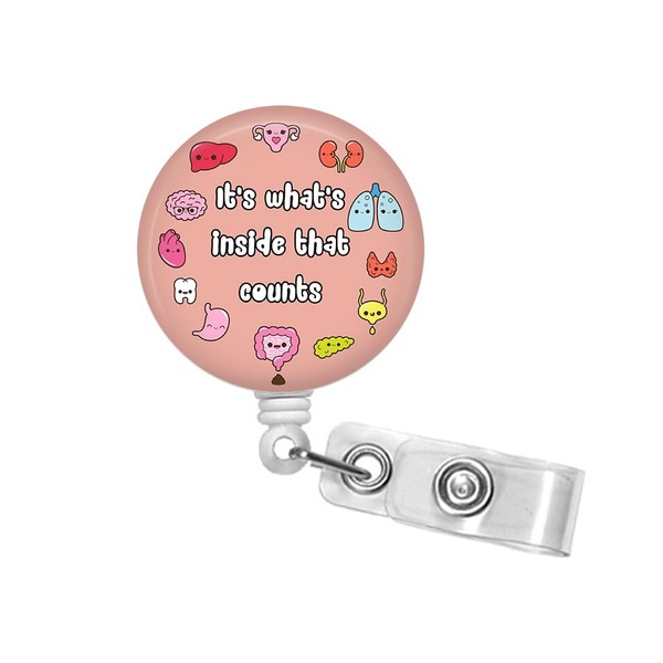 It's What's Inside That Counts Badge Reel - 1.5" Retractable
