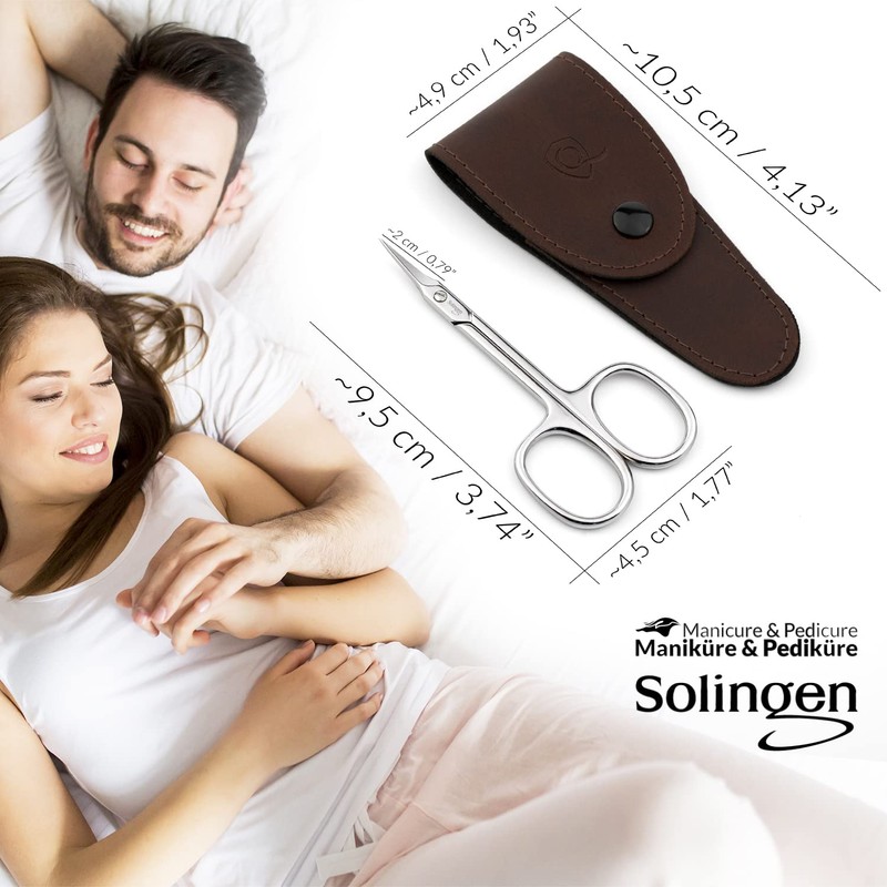 Solingen Cuticle Scissors made in Germany - with Curved Blade