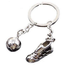 Keyring Bag Jewellery Ball and Handball Shoe Made of Steel, Silver, silver