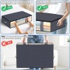 Under Bed Storage Bags – Underbed Organizer 4 Pack, Blanket