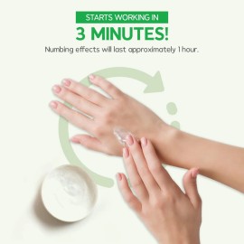 Uber Numb 5% Lidocaína Tópica, Crema Anestésica 4oz