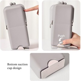 Bolsa De Silicona Para Guardar Brochas De Maquillaje, Bolsa De Viaje Para Brochas De Maquillaje, Organizador De Cosméticos Impermeable, Caja De Almacenamiento De Artículos De Tocador Para Maquillaje