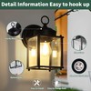 Kainozoic Outdoor Wall Light Fixtures Waterproof Matte Black Exterior Light