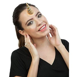 Unicorn Horn, Spiral Gilded, for Fantasy Costume, Used by Professional Entertainers