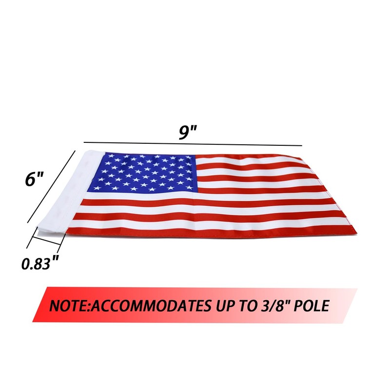 Motorcycle Flag 6x9 Motorcycle American Flag 6" x 9" Replacement
