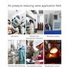 Air Pressure Regulator with Bracket Digital Pressure Gauge Pneumatic Vacuum