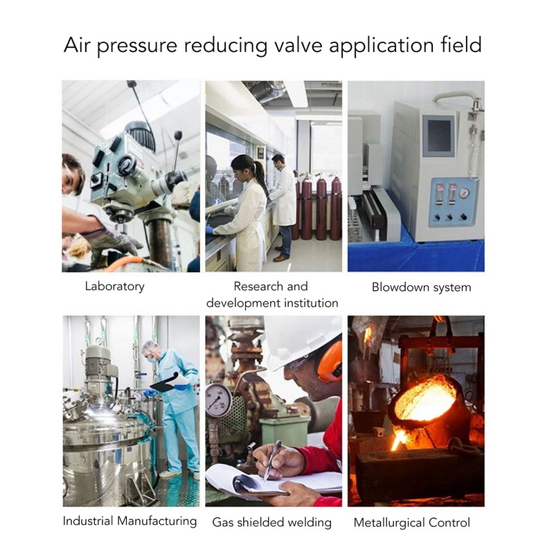 Air Pressure Regulator with Bracket Digital Pressure Gauge Pneumatic Vacuum