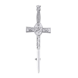 Scottish Kilt Pin for men-Kilt Accessories for men (Masonic Thistle)