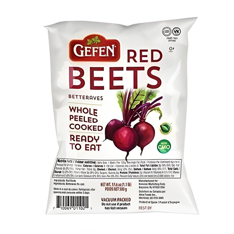 Gefen Red Beets Peeled Cooked Ready to Eat, 17.6 oz