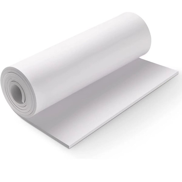 White EVA Foam Sheet Roll 11.81''x59''x1/16" Thick Craft High Density