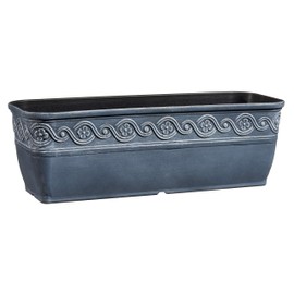 Classic Home and Garden 9410-515-CP3 Corinthian Trough Planter, 10", Storm