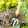 Stainless Steel Digging Fork,Hand Fork with Wood Handle,Cultivator Gardening Tools,Polishing
