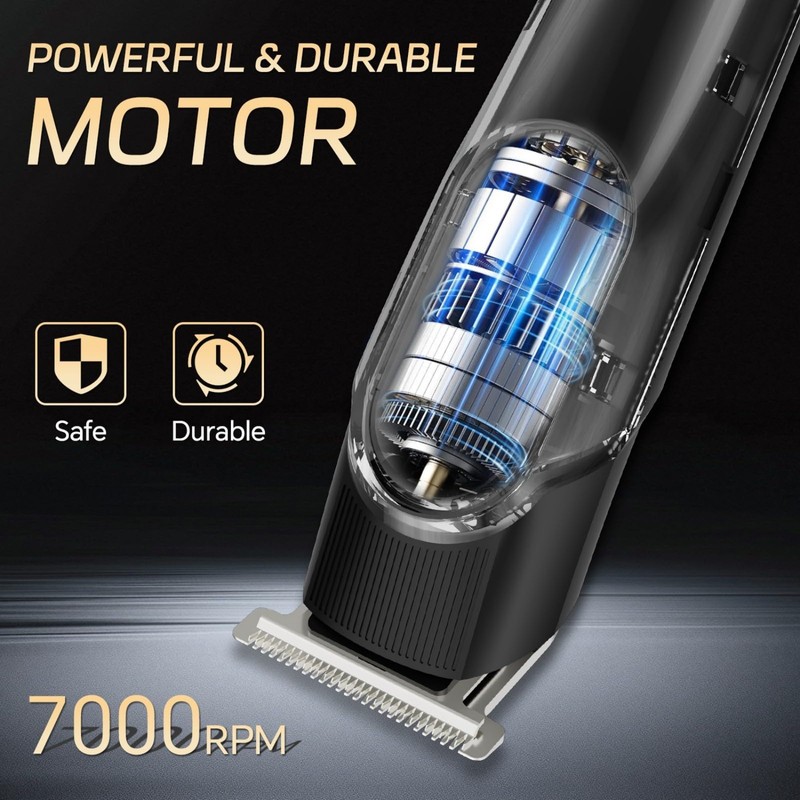 5-in-1 Beard Trimmer for Men, Hair Clippers Grooming Kit, Cyan