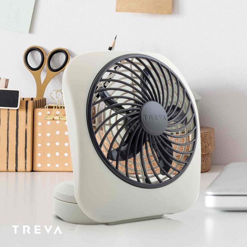 O2COOL Treva 5 Inch Battery Powered Fan Portable Desk Fan