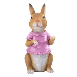 LEVSON Easter Bunny Garden Ornament, Outdoor Decoration for Garden, For Woman Man,Funny Animal Figurine,Easter Yard Patio Signs for Spring Celebrationst (22.5 * 10 * 11.8CM)