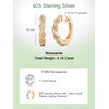 Silver Cartilage Earrings for Women Moissanite Infinity Braided Gold Hoops