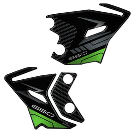 Resin Bike Motorcycle 3D Stickers Compatible with Kawasaki Z650 2024. Bike Protection Heel Pad From Bumps And Scratches. Pair Of Stickers 3D Resin Gadget Moto