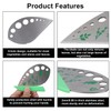 Gosknor 9 Holes Herb Stripper Tool, Stainless Steel Peeler Leaf
