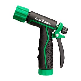 Rain Bird TRNZLADJRT Pistol Grip Rear Trigger Garden Hose Nozzle, Carbon Fiber Texture, Adjustable Spray Patterns