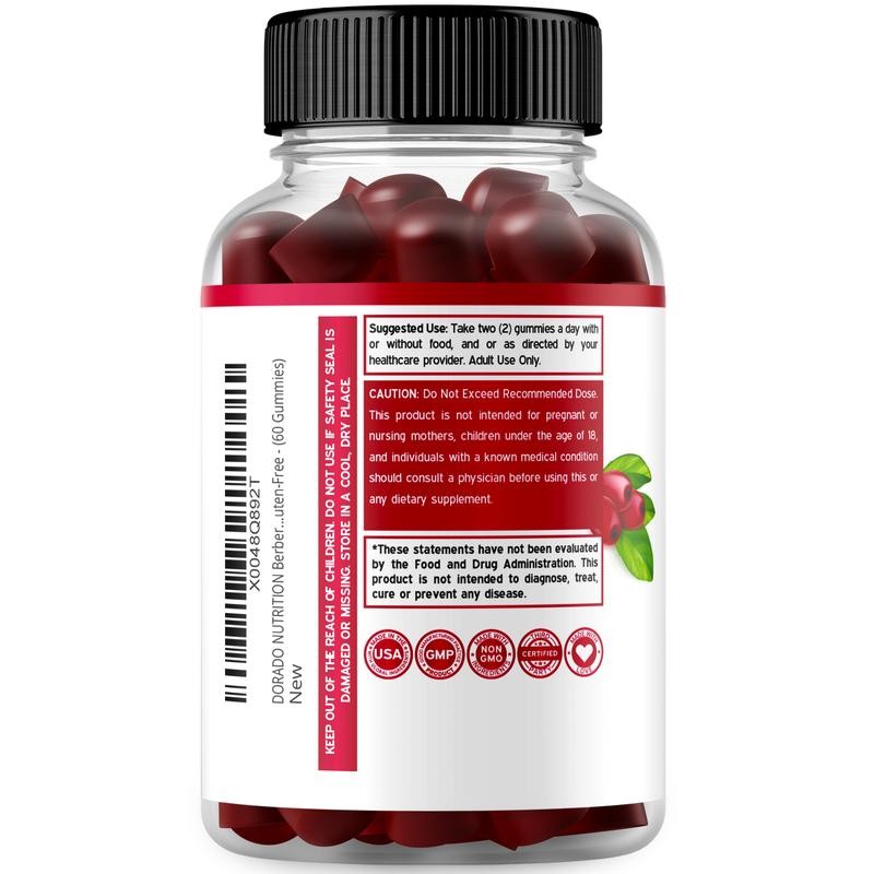 Berberine Gummies with Ceylon Cinnamon (1,200mg) 60 gummies - Healthcare