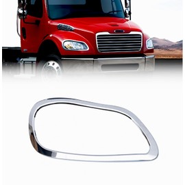 Torque Passenger Side Chrome Headlight Bezel Replacement for Freightliner M2 M-2 100 106 112 Business Class Trucks Right Side (TRH170300C)