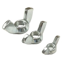 Wing Nuts Galvanised Steel M3 M4 M5 M6 M8 M10 DIN 315 Wing Nut Butterfly Nuts American Shape (50, M8)