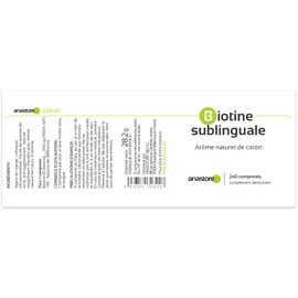 SUBLINGUALES BIOTIN * 450 μg / 240 Tablets * Hair and Nails, Skin