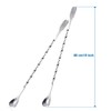 Boao 8 Pcs 10 Inch Long Bar Spoon Cocktail Spoon