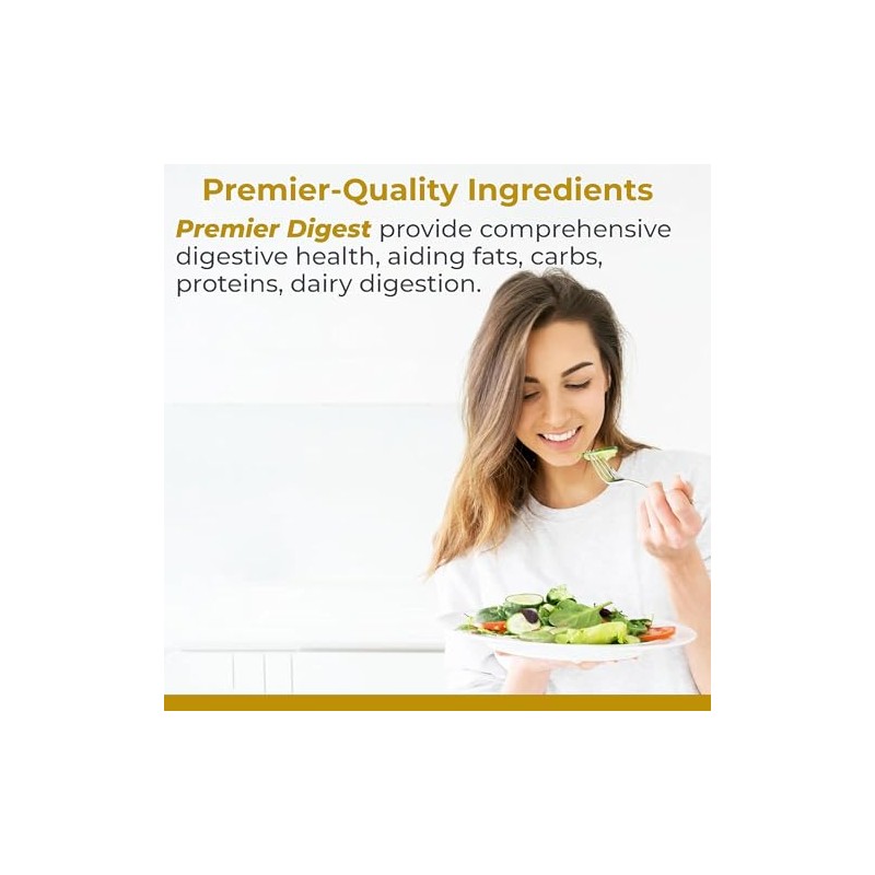 Premier Digest, 60 Capsules, Vegan Product - Vegetarian Source Enzymes,