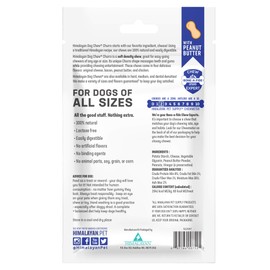 Himalayan Pet Supply yaky Churro Himalaya Cheese Treats | Lactose Free | Gluten Free | Grain Free | Made in USA | for All Breeds | 4 Churros per Pouch | Real Peanut Butter Flavor