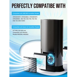 NISHCON 1040 Super Wick Humidifier Filter Replacement for Essick Air AIRCARE Humidifiers Filter B40 B40-C 3D6 100 5D6 700 7D6 100 D46 720 CM330AWHT CM330ABLK CM330DWHT CM330DBLK - 2 Pack