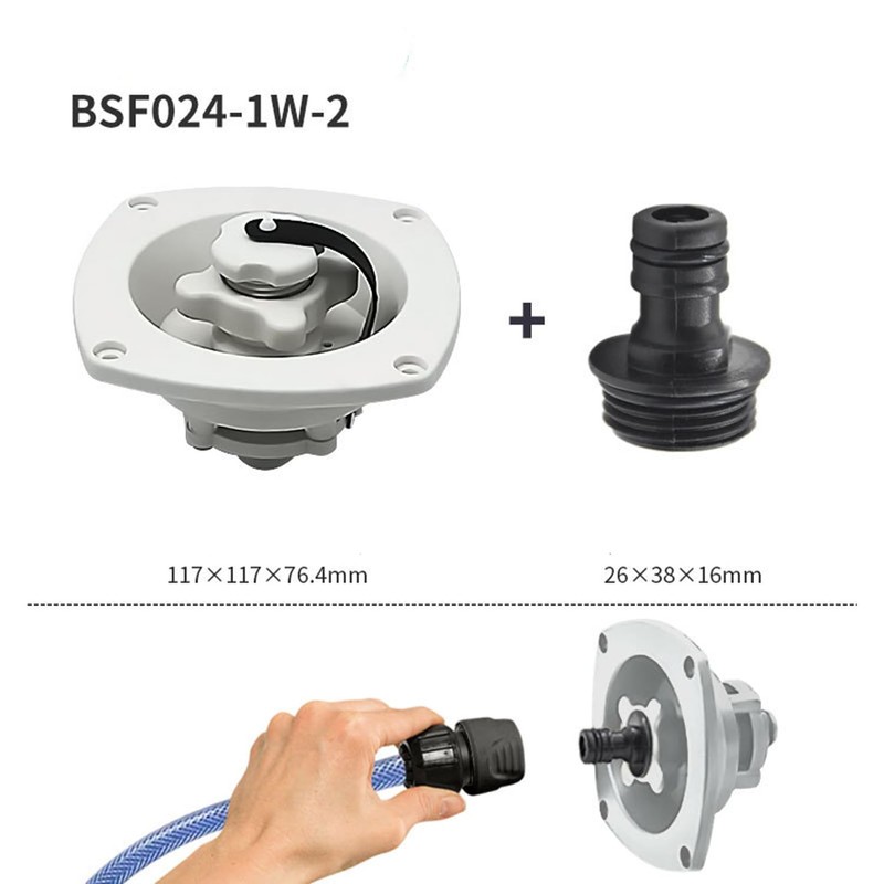 RV Water Inlet Reduce Pressure Fresh Water Injection Port Built