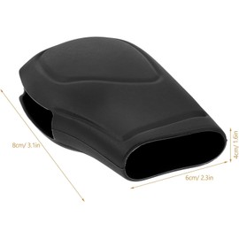 Abaodam 2 Piezas Funda para Palanca de Cambios de Silicona Antideslizante Protector para Pomo de Cambio Manual y ara Coche Manual y Automático Automático Color Negro Accesorio Interior para Coche