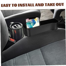 GLEAVI 8piezas Organizador De Huecos para Asiento De Auto con Soporte para Botella y Taza Kit para Almacenamiento El Espacio Asiento Consola Central  