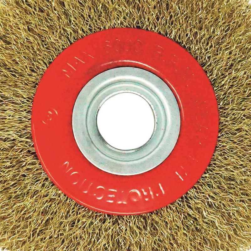 Dapetz ® Brassed Steel Wire Wheel 125mm X 20mm For