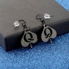 WUSUANED Funny Black Q Earrings Naughty Jewelry Naughty Queen Gift