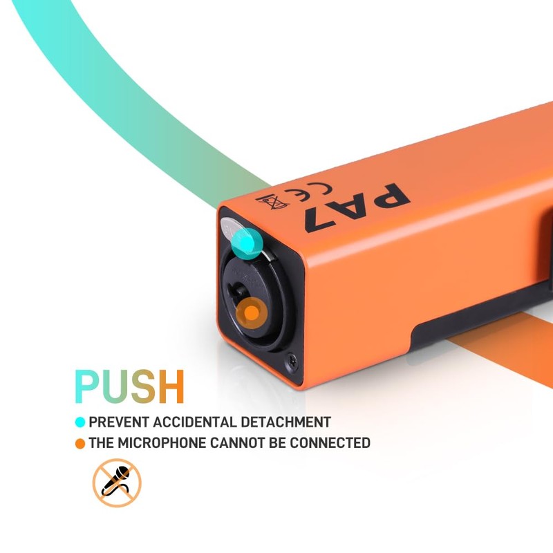StudioMan PA7 Personal in-Ear Monitor Amplifier, Orange, 3.5mm Output XLR