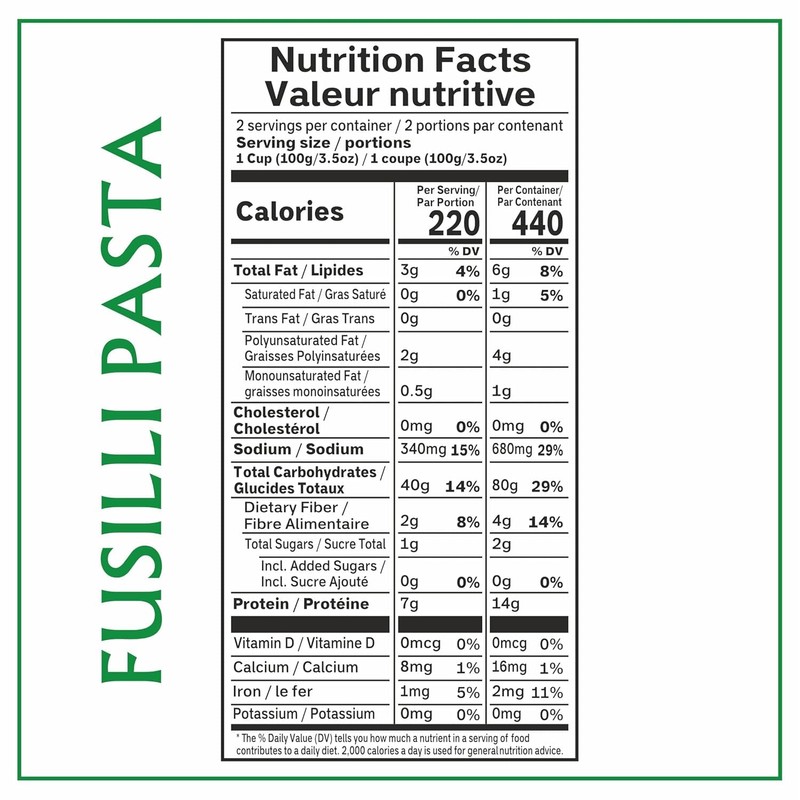 Pasta Zing Italian Fusilli Pasta, Pack of 7, Microwave Ready