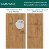4 Pack Inset Soft Close Cabinet Hinges 105° Frameless 3