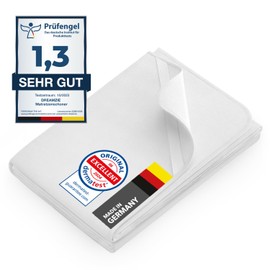 Dreamzie - Molton Mattress Protector 90 x 200 cm 100% Cotton 300 GSM - with 4 Elastic Corners - Oeko-Tex Certified Mattress Topper