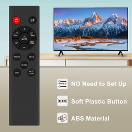 New Replace Remote Control fit for Saiyin Soundbar DS6301, DS6302, DS6302L, DS6343S, DS6345S, DS6401D, DS6401D+, DS6401S, DS6403, DS6405,DS6541SB,DS6301S,DS6301H-Pro,DS6301H-Plus.