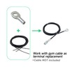 Profelinx Gym Cable Accessories, 10 Cable Eyelet Terminals for 4mm
