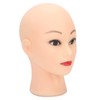 Mannequin Head Bald Training Heads PVC Manikin Head Cosmetology Mannequin