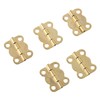 Mini Hinges, Trigger Hinges, 50 Pieces, For Wooden Boxes, Flat