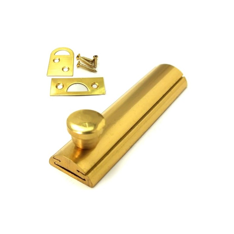 Solid Brass Slide Door Bolts 63mm/ 2.5 Inch Flat Bolt