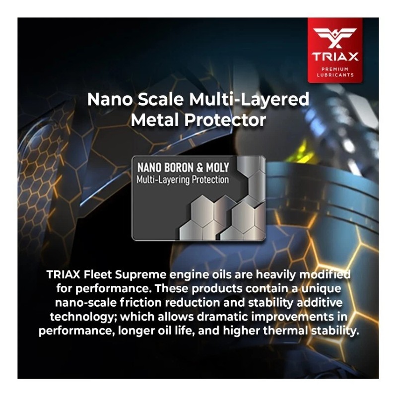 TRIAX Fleet Supreme 5W-40 ESP Full Synthetic CK-4, Moly (1