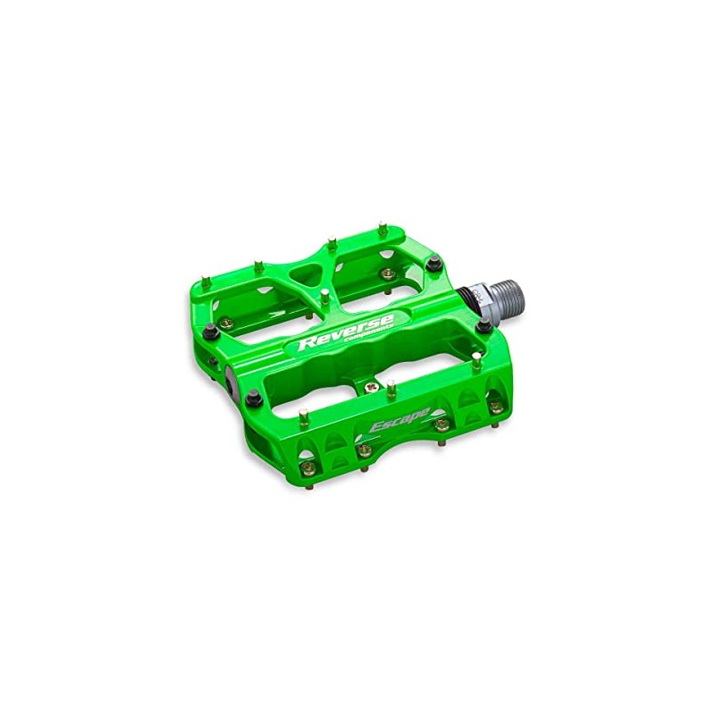 Reverse Escape Flat Bicycle Pedal Liquid Green